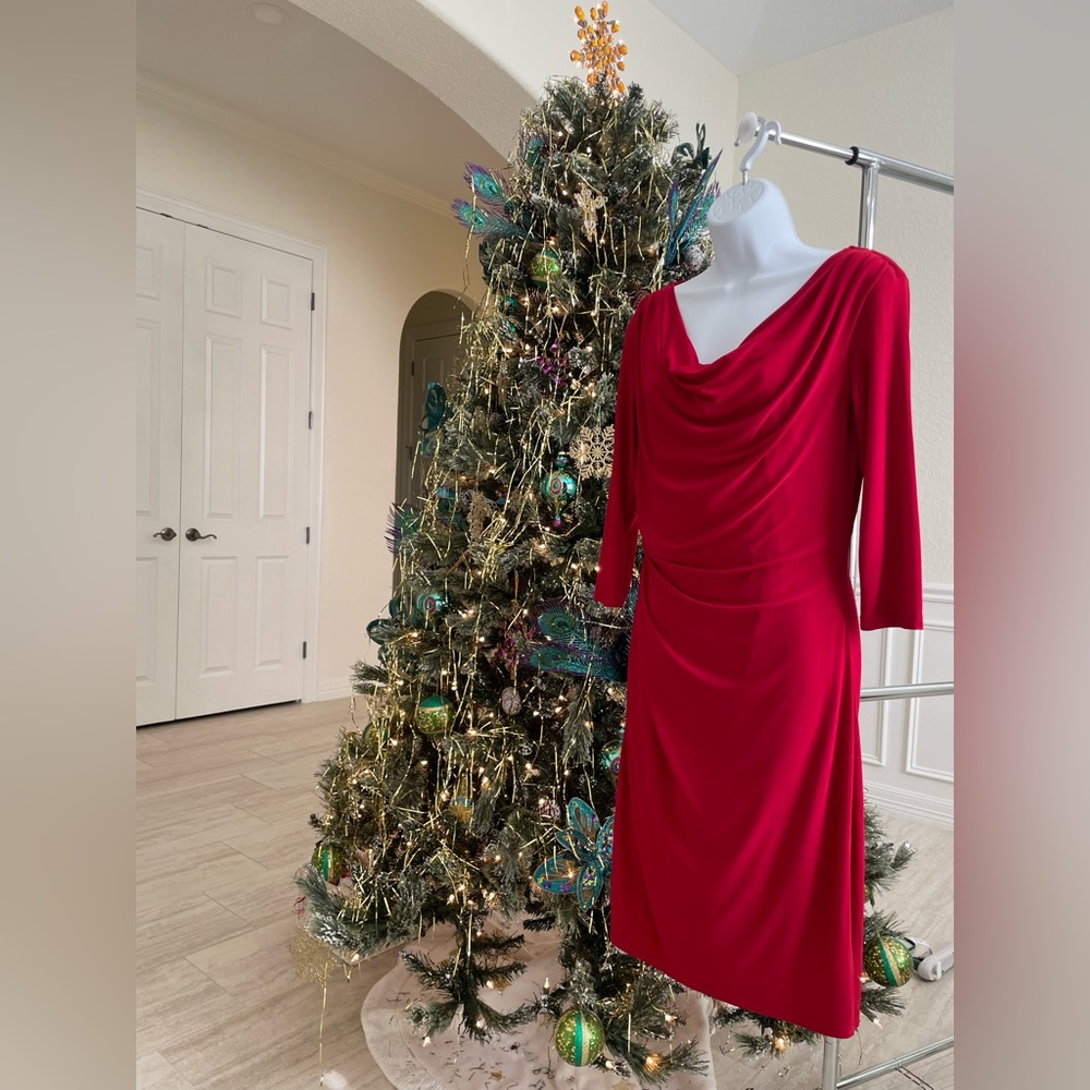 Ronni Nichole Red Dress Long Sleeve